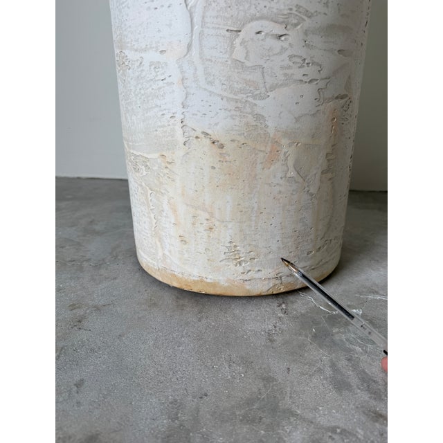 1980's Postmodern Plaster and Wood Pedestals - Set of 3 For Sale - Image 18 of 18