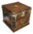 Antique Cube-Shaped Leather Trunk by Louis Vuitton, 1890s For Sale