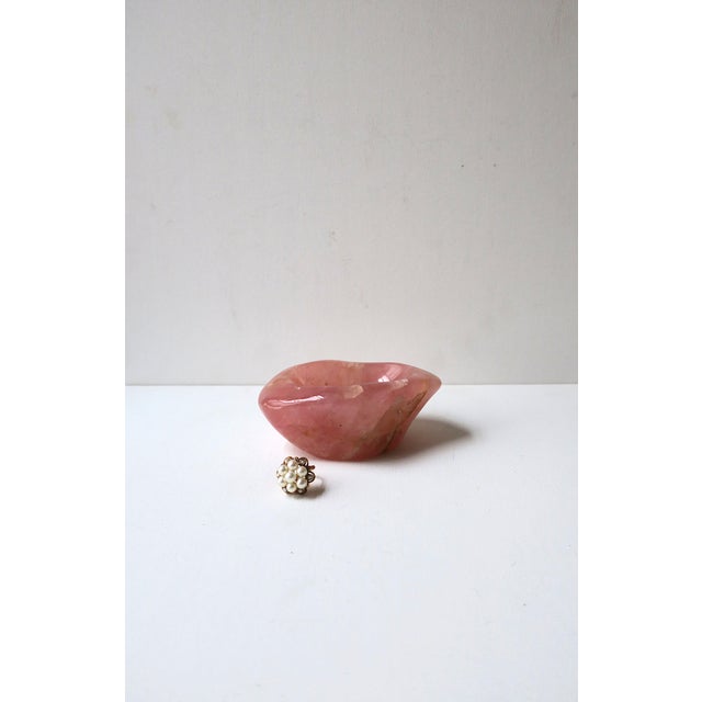 Rose Quartz Jewelry Dish For Sale - Image 10 of 12