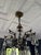 Mid 20th Century Vintage Chandelier-Absolutely Extraordinary Spanish Brass Chandelier With Faceted Crystals For Sale - Image 5 of 14