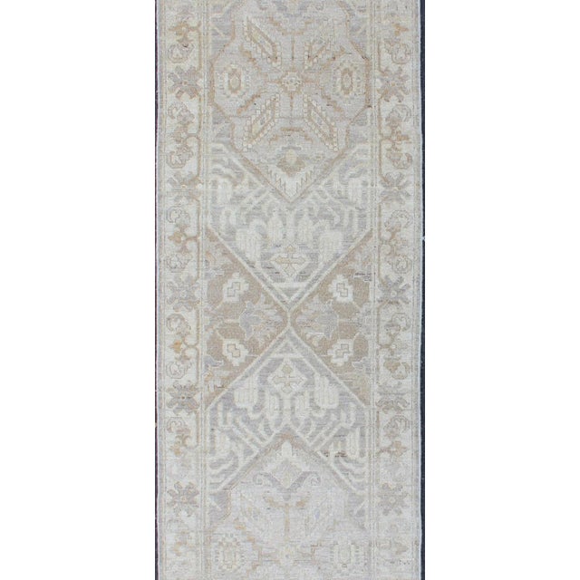 Tribal Keivan Woven Arts Khotan Runner With All-Over Geometric Medallion Pattern 2'5 X 10'8 For Sale - Image 3 of 11