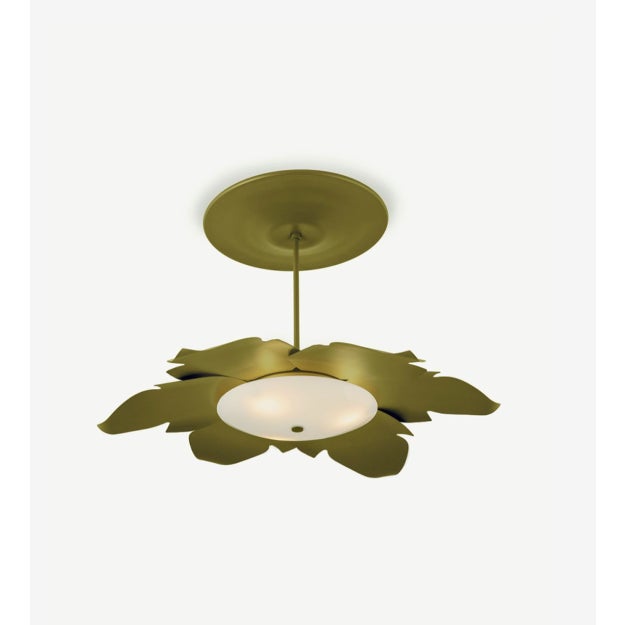 Urban Electric Urban Electric "Walska" Pendant Lamp - Custom Yellow Finish For Sale - Image 4 of 6