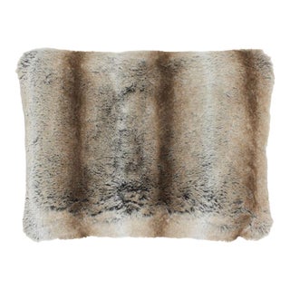 Stag Faux Fur Cushion With Linen Back With Feather Filler - 33x55cm (15"x22") For Sale