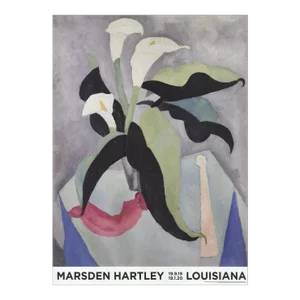 2019 Marsden Hartley 'Still Life No. 9' Contemporary Neutral,Blue Offset Lithograph