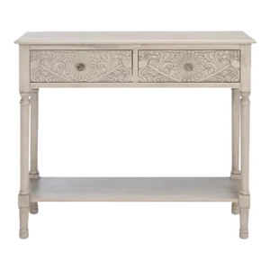 Josie 2 Drawer Console Table - Greige