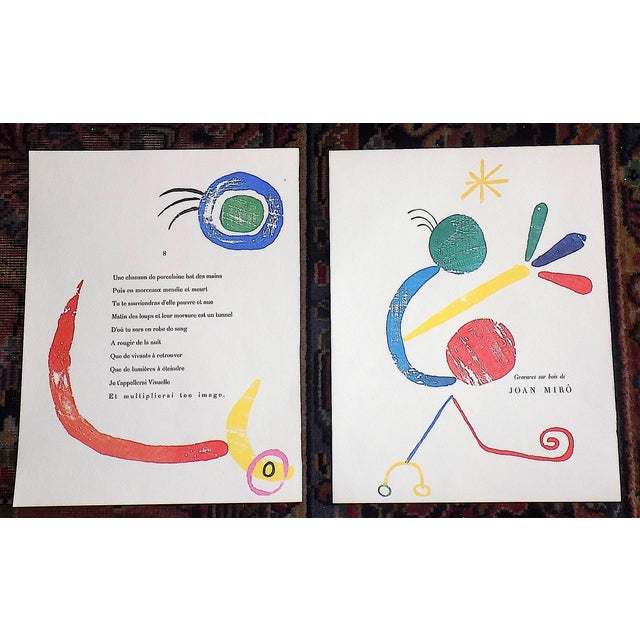 Printmaking Materials Vintage Mid 20th C. Abstract Joan Miro Lithographs - Set of 12 For Sale - Image 7 of 12