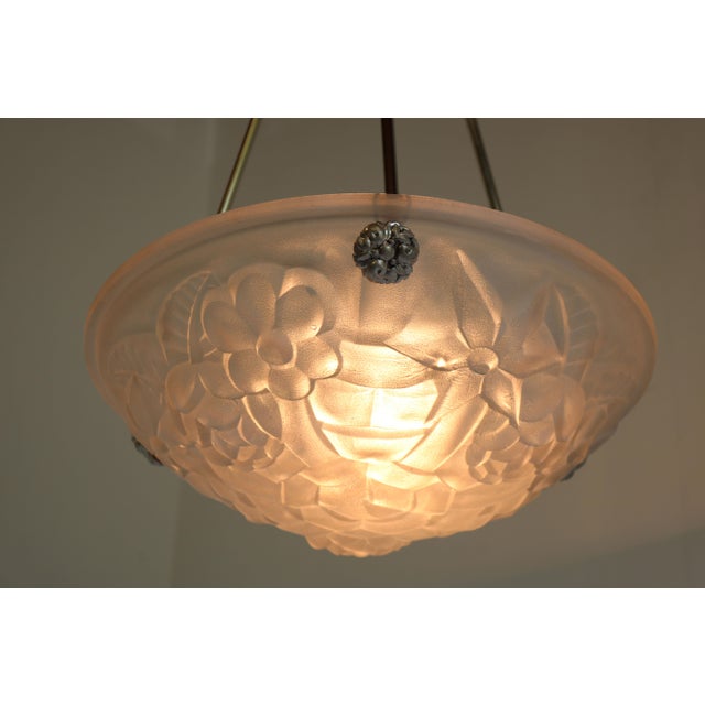 Art Deco Pendant Light by David Gueron Degue, 1930 For Sale - Image 4 of 12
