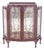 Portuguese Showcase Cabinet with Gold-Plated Glass For Sale