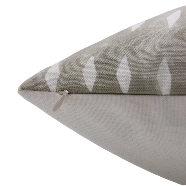 Art Deco Fabdivine Cotton Cushion Cover With Block Print 20x20 Inch Thick Cotton White-Omji For Sale - Image 3 of 4