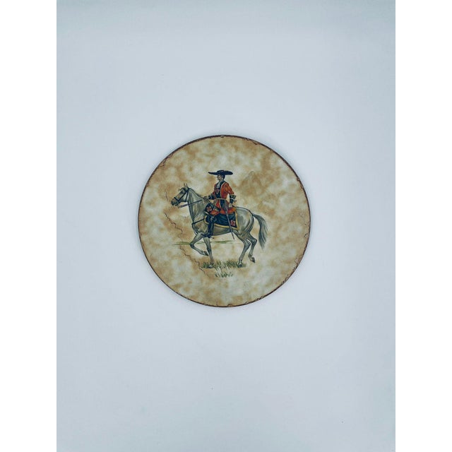 Blue Italian Decorative Wall Plate, 1965 For Sale - Image 8 of 8
