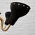 Black Scandinavian Modernist Five Arms Chandelier in Steel and Brass, Sweden, 1950s For Sale - Image 8 of 13