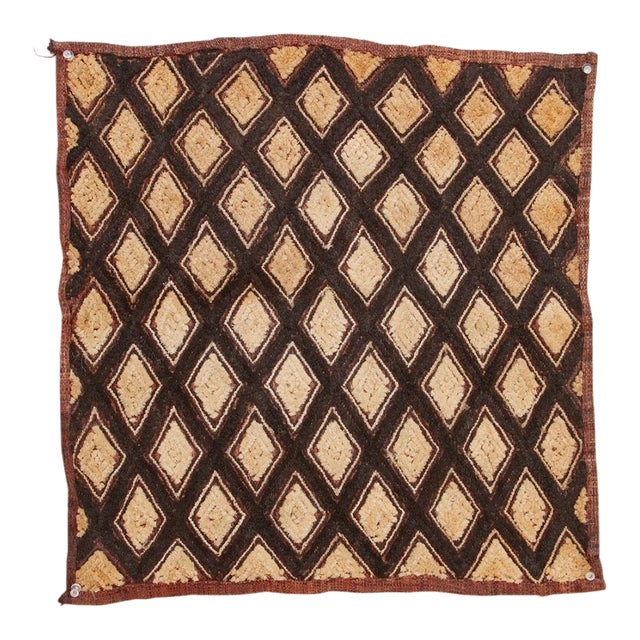 Diamond Dance African Kuba Cloth Panel For Sale