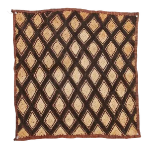 Diamond Dance African Kuba Cloth Panel