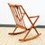1960s Mid Century Danish Modern Rocking Chair Attributed to Benny Linden Teak Floating White Wool MCM For Sale - Image 4 of 12