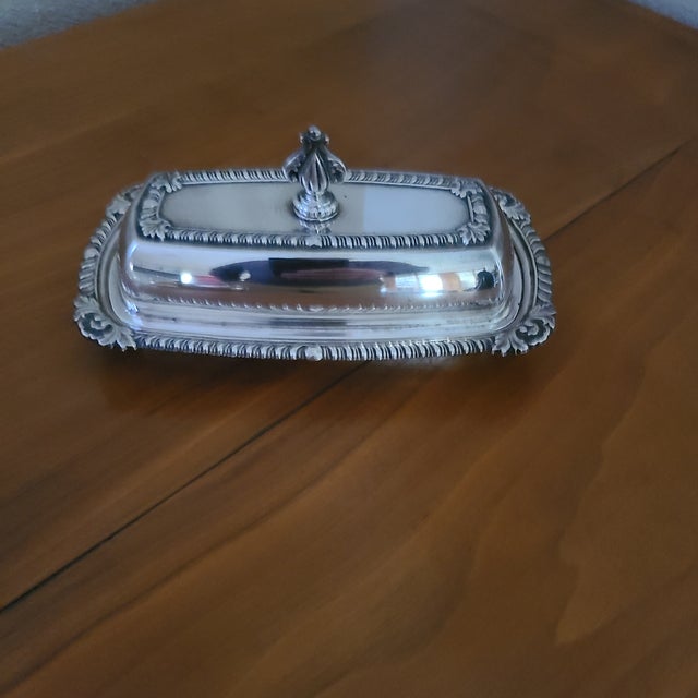 1950s Sterling Silver Butter Dish Chairish
