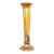 Louis Comfort Tiffany Furnaces Favrile Iridescent Art Glass Trumpet Vase on Bronze Doré Enameled Stand, 1920s For Sale