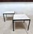 Metal Minimalist Square Steel Side Tables with Carrara Marble Tops, Italy, 1960s, Set of 2 For Sale - Image 7 of 18