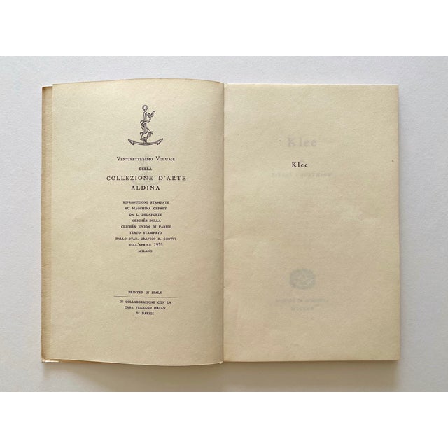 This Paul Klee very rare vintage 1953 first edition lithograph print Mid Century Modernist Italian art book is an...