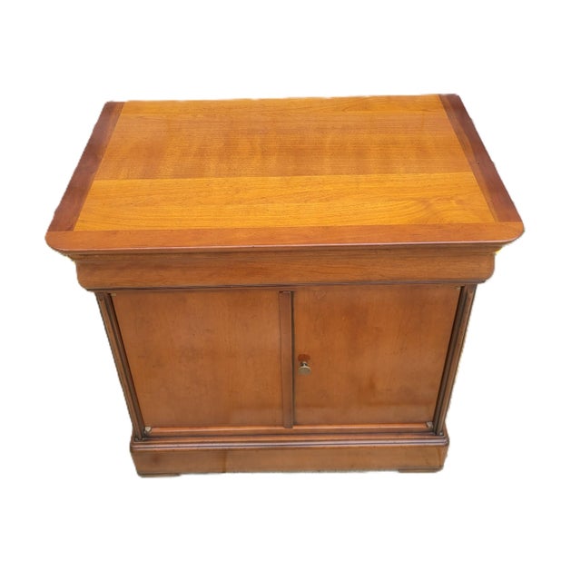 Grange Grange Cherry Wood French Louis Philippe Nightstand, 1990s For Sale - Image 4 of 9