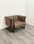 Animal Skin Pair of Modern Tufted Leather Club Chairs For Sale - Image 7 of 11