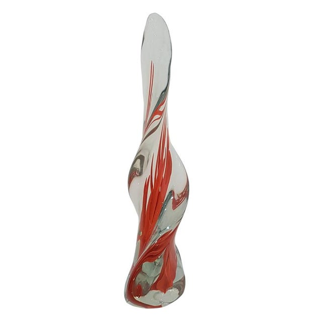 Venini Glass Spiraling Obelisk in Sommerso Glass, Italy, 1951 For Sale - Image 4 of 6