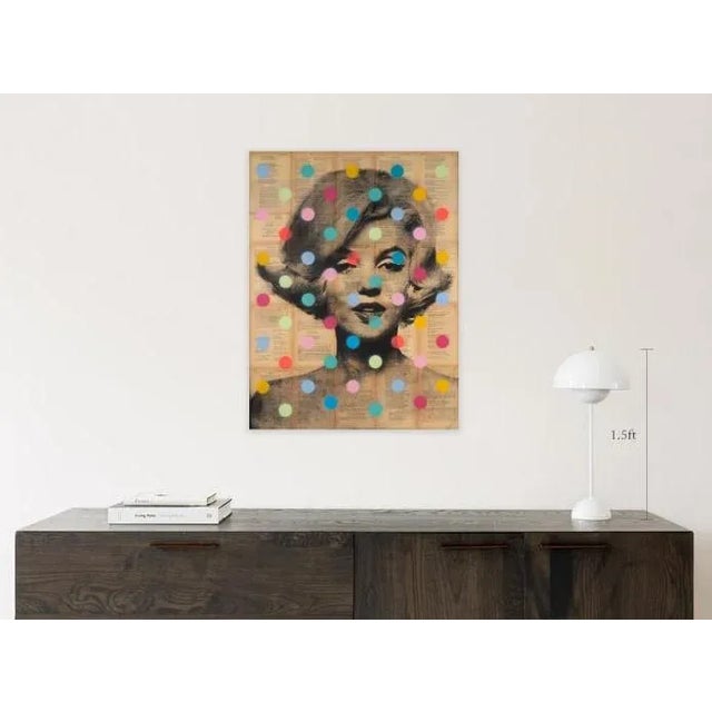 Marilyn Monroe Pop Art. Acrylic and silkscreen on canvas. Ready to hang with a signature at the back.
