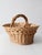 Vintage Wicker Basket With Handle For Sale - Image 6 of 11