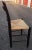 Mid 20th Century Antique Murphy Furniture Ebonized Ladder Back With Rush Seat Side Chairs Set of 3 For Sale - Image 4 of 8