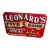 Large 1983 Hand-Painted Folk Art Storefront Sign: Leonard's Five & Dime, Poconos, Pa For Sale