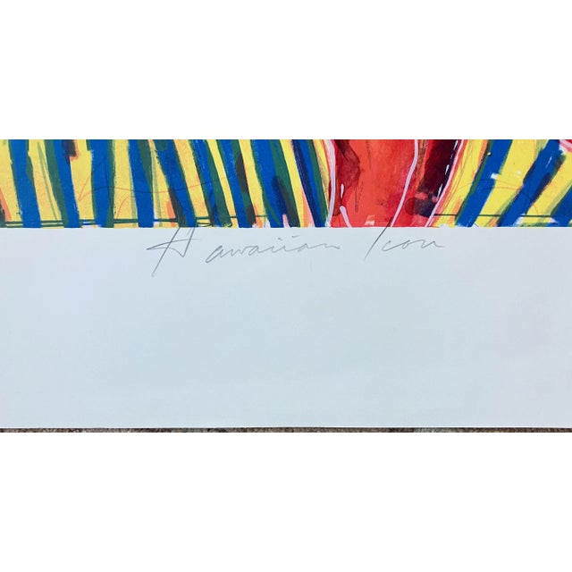 1991 Robert Freimark "Hawaiian Icon" Modern Botanical Lithograph For Sale - Image 4 of 6