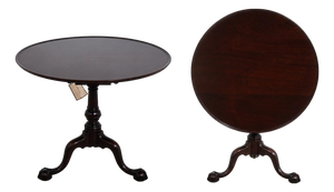 Stickley Williamsburg Cw-70 Mahogany Rococo Tilt Top Table