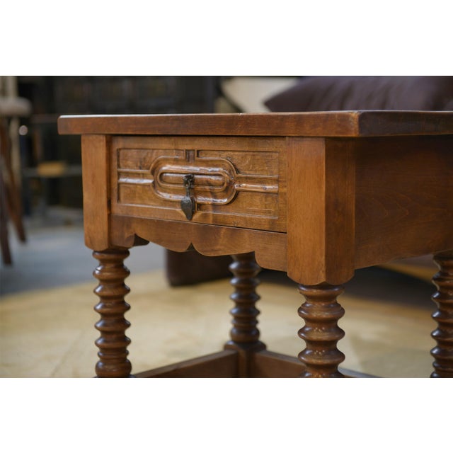 Brutalist Brutalist Bedside Table by Charles Dudouyt, 1950s For Sale - Image 3 of 12