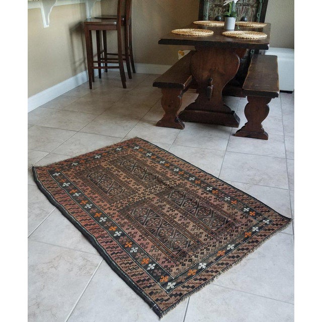 Stunning Oriental area rug measuring approximately 60" x 40". Amazing colors, work and hand craftsmanship. Perfect...
