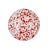 This hand-painted ceramic plate is great for serving your favorite dishes or looks great as decor. Hues of red and white...