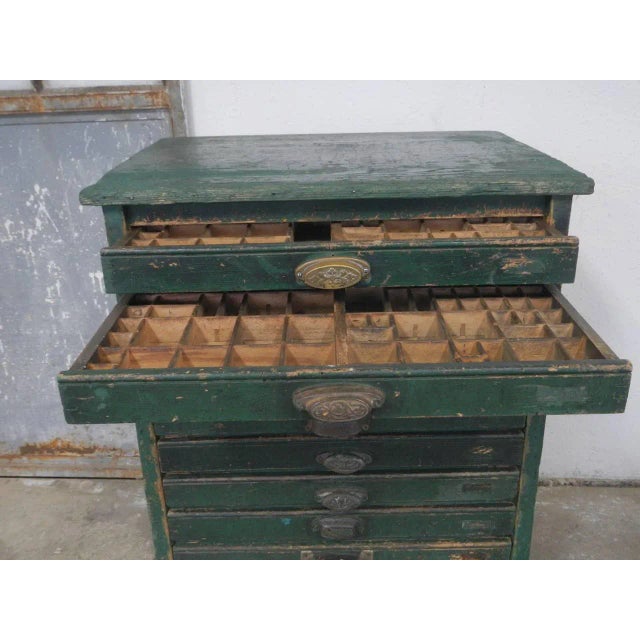 Brown Italian Worktable, 1950s For Sale - Image 8 of 11