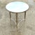 Traditional Vintage Regency Mirror and Polished Nickel Side Table For Sale - Image 3 of 4