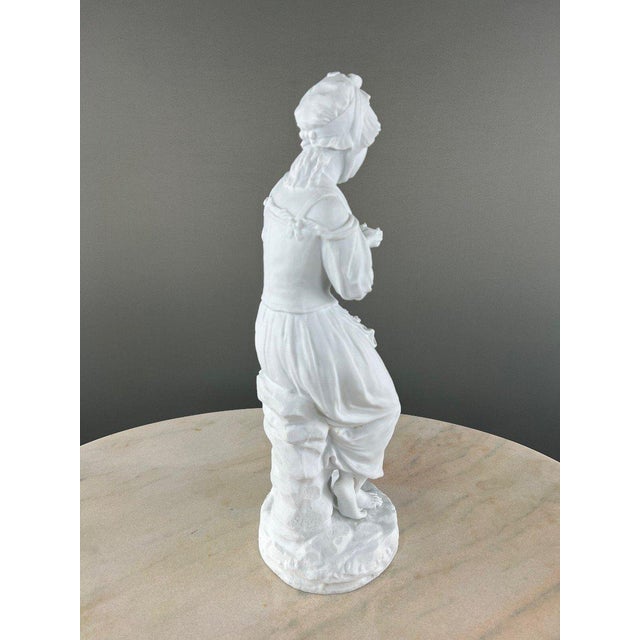 G. Lévy, Pair of Biscuit Porcelain Sculptures, 1800s, Porcelain For Sale - Image 9 of 13