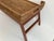 Asian Vintage Woven Rattan Butler's Tray Table With Folding Wooden Legs For Sale - Image 3 of 8