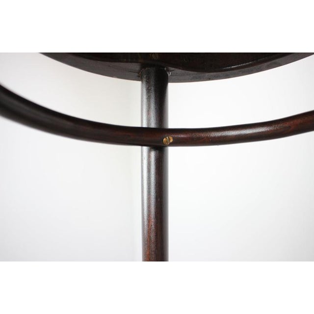 Brown Beech Bentwood Stool from Thonet, Former Czechoslovakia, 1920s For Sale - Image 8 of 12