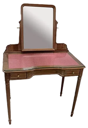 Antique Louis XVI Walnut Dressing Table, 1900s