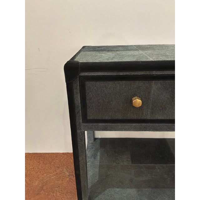 Made Goods Terrell Hair on Hide Nightstand For Sale In Atlanta - Image 6 of 11