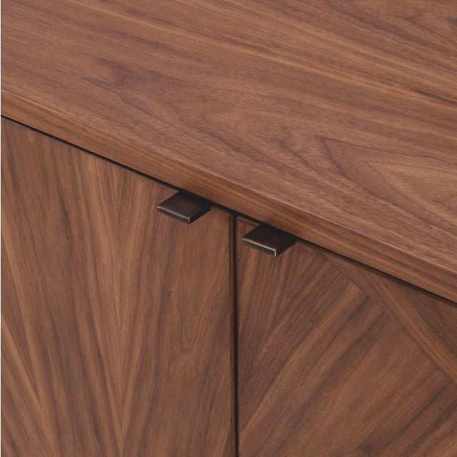 Dresser in Light Walnut Veneer with Decorative Inlay For Sale - Image 6 of 10