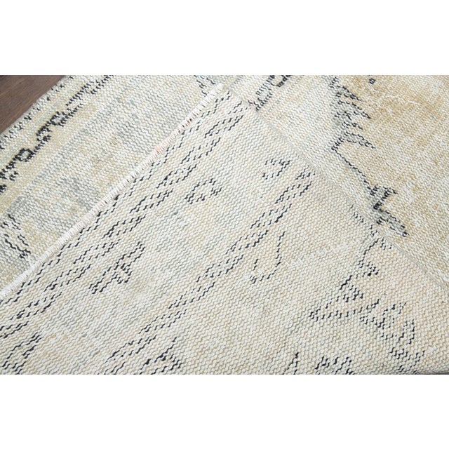 1970s Vintage Persian Handmade Wool Cotton Runner Rug For Sale - Image 11 of 11