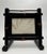 Boho Chic Vintage Asian Faux Black Bamboo Tabletop Picture Frame For Sale - Image 3 of 10