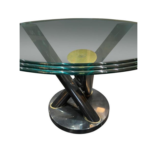 Italian Architectural Tripod Side Table, 1970s For Sale - Image 3 of 5
