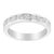 Haus of Brilliance IGI Certified 1.0 Cttw Diamond 18K White Gold Channel-Set Half-Eternity Band Wedding Ring (E-F Color, I1-I2 Clarity) - Size 7 For Sale - Image 4 of 7