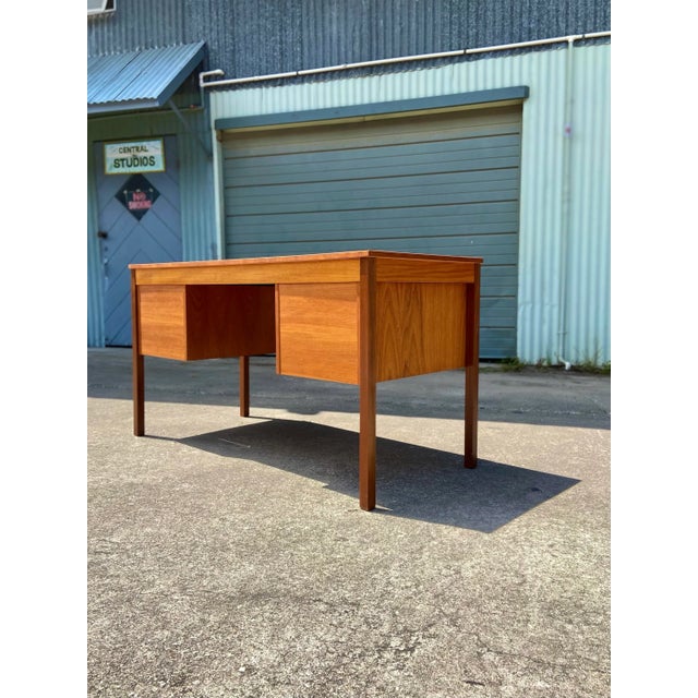Mid Century Danish Modern Writers Desk | by Domino Møbler For Sale - Image 12 of 13