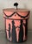 Vintage Oval Wallpaper Box by Atelier of Hudson, New York With Black Regency Silhouettes on a Pink Ground For Sale - Image 17 of 18