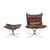 1970s Sigurd Ressel Falcon Chair and Ottoman Pair - Set of 2 For Sale