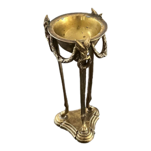 Vintage Brass Rams Head Incense Burner